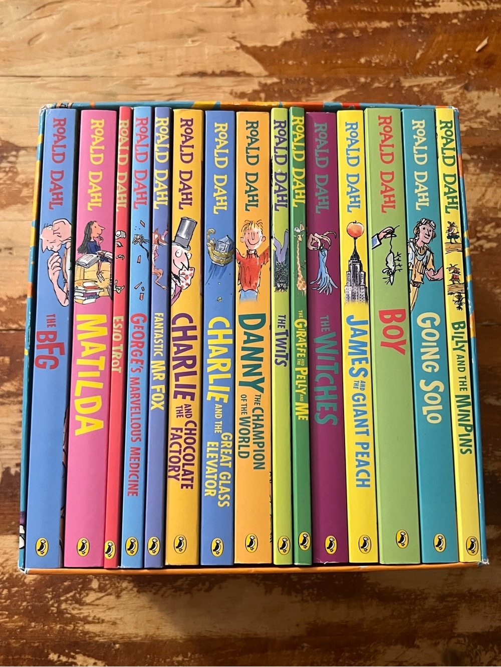 Roald Dahl 15-Book Box Set Puffin Complete Collection Children’s Classics